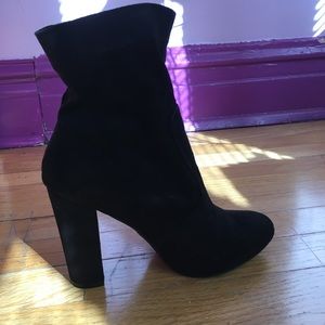 Adorable high heeled sock boots!